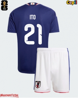 Japonia Hiroki Ito #21 Echipament de Fotbal Replică Mondial 2026 Copii Acasa (+ Șorturi)